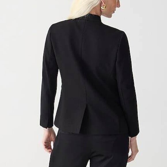 NWT J. Crew Going Out Blazer Jacket in Stretch Twill, Black, 00P Petite - Picture 2 of 3